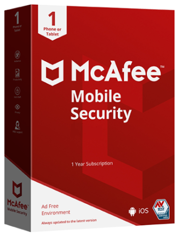 McAfee Mobile Security Premium for Android (1 Year / 1 Device) Latest Version + Free Updates