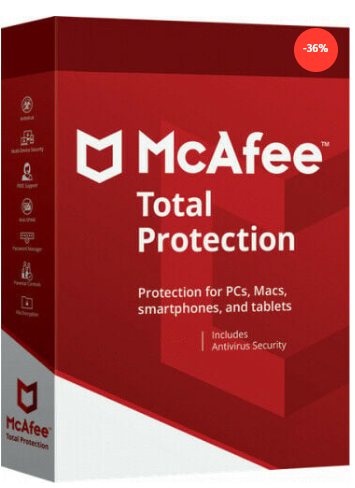 McAfee: Total Protection (1 year, 1 device) Latest Version + Free Updates