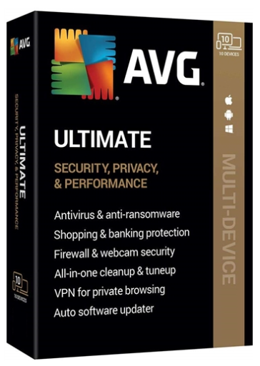 AVG Ultimate 2024 with Secure VPN Key (1 Year / 10 Devices)