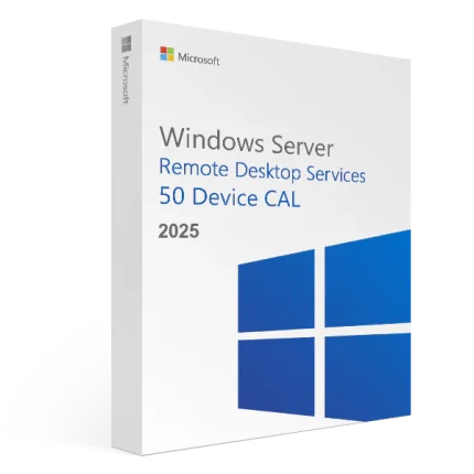 Microsoft Windows Server 2025 Remote Desktop Services 50 Device CAL – Product Key